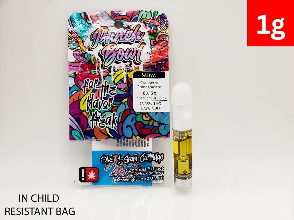 Photograph of product: Punch Bowl Cranberry Pomegranate Flavored Cartridge 1g
