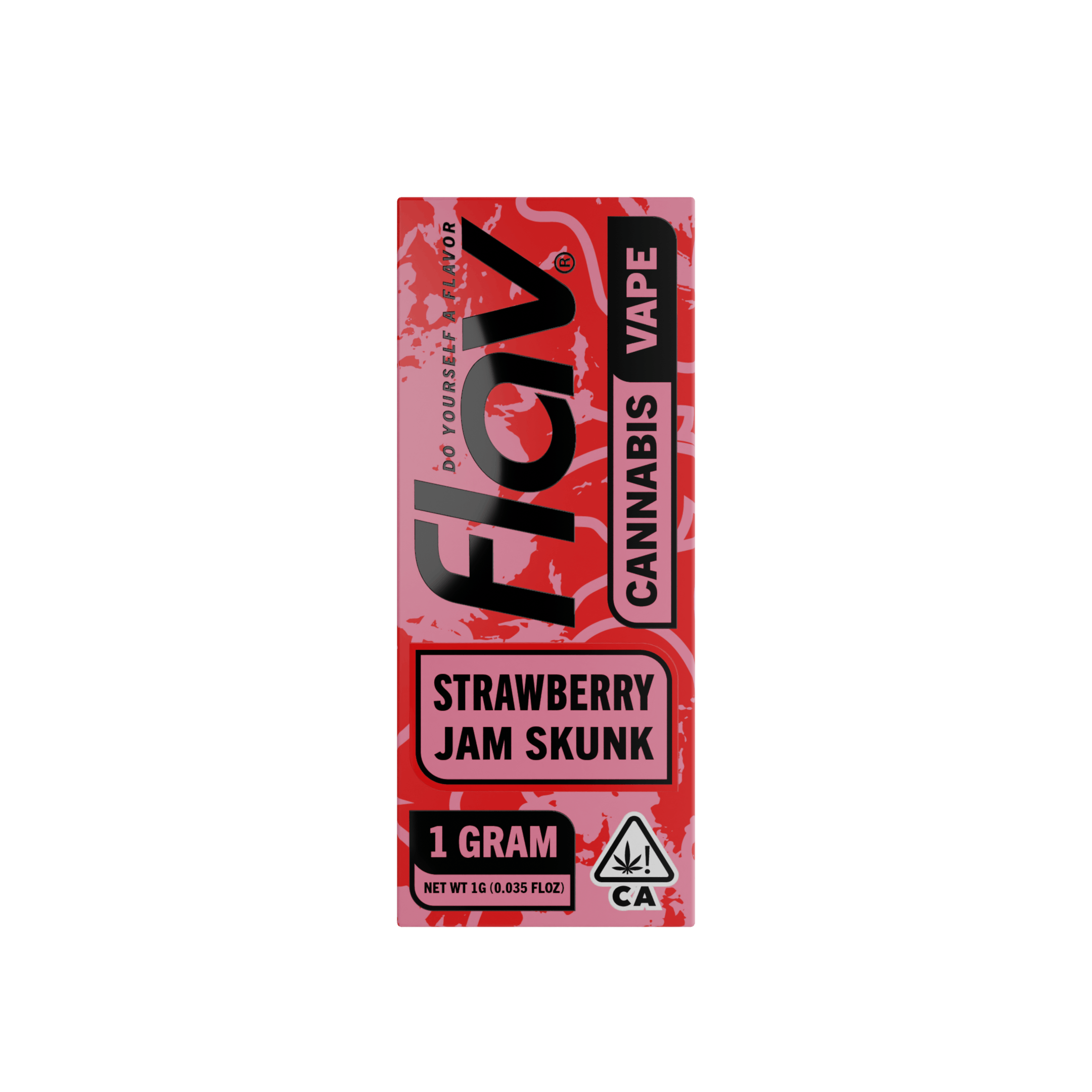 Photograph of product: FLAV Distillate Disposable | Strawberry Jam Skunk