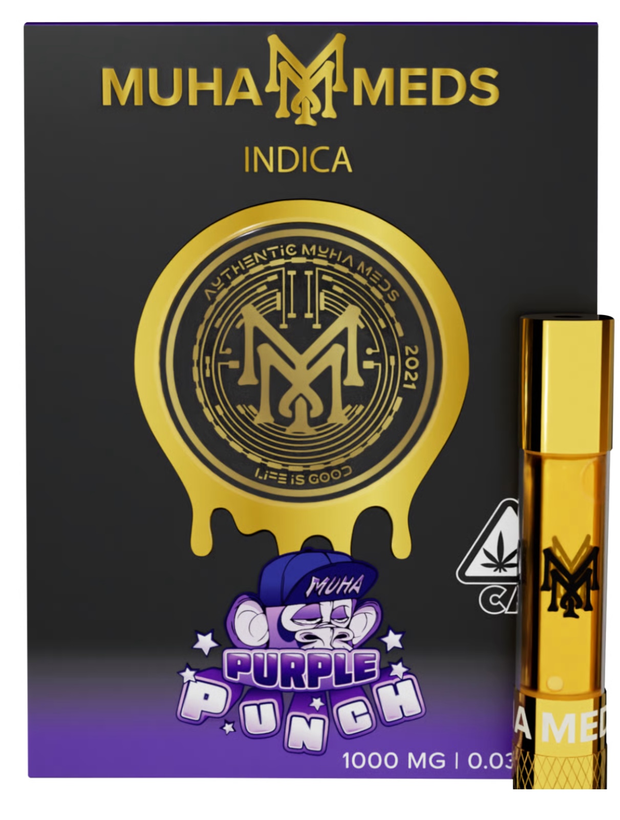 Photograph of product: MuhaMeds: Purple Punch 1G Cart (I)