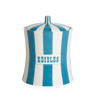 Photograph of product: Jonathan Adler | Edibles Canister | Teal