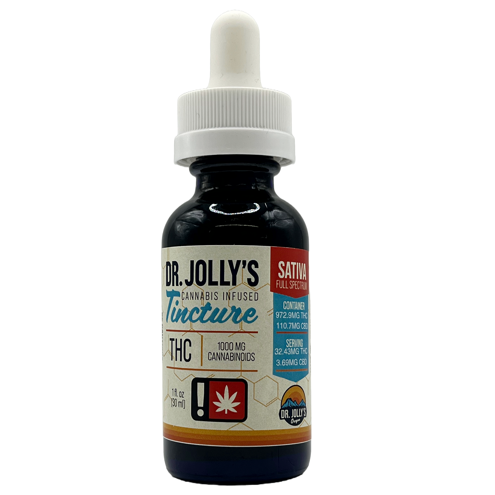 Photograph of product: Dr.J- Oui'd 1oz 1000MG Tincture