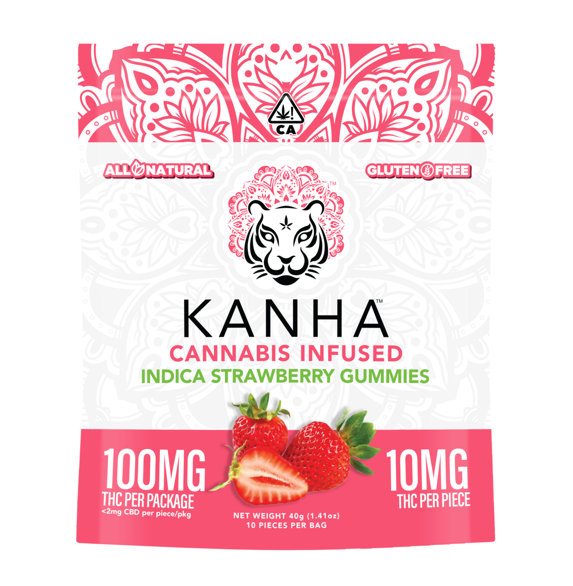 Photograph of product: INDICA - STRAWBERRY 100MG - KANHA