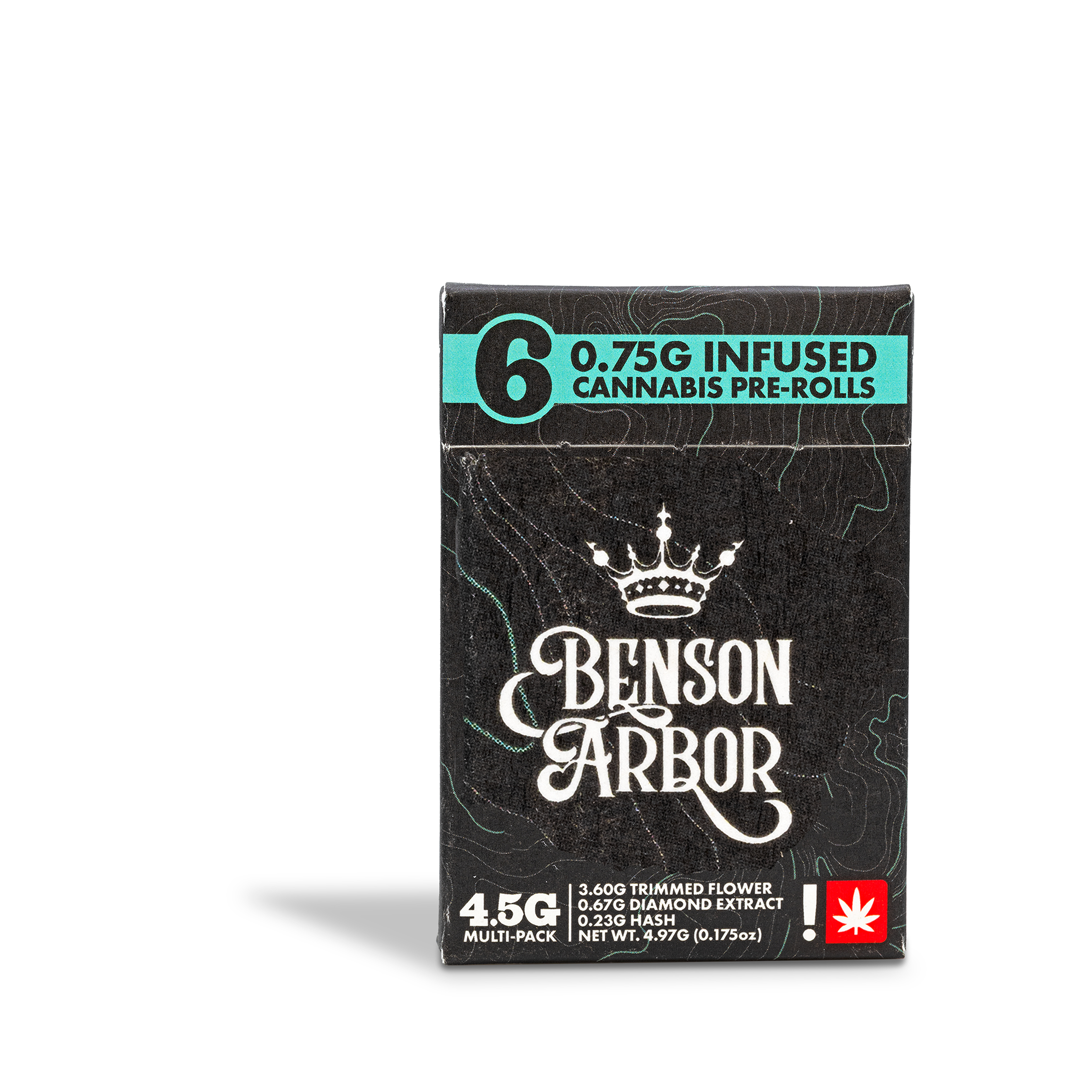 Photograph of product: Benson Arbor - Tropic Lemons #15/Gas Brake Dip! au chocolat Infused Pre-Roll 6pk - 4.5g