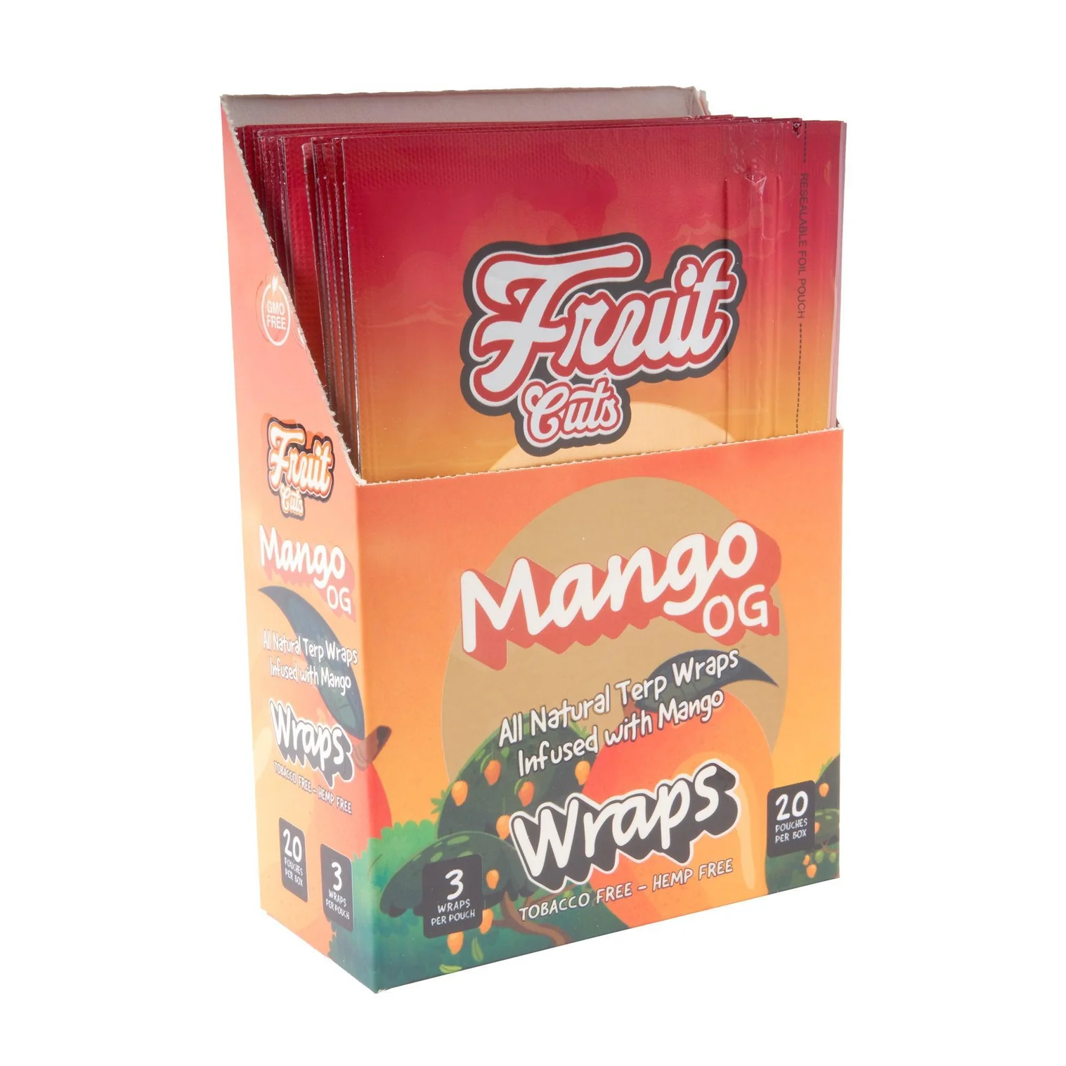Photograph of Product: Fruit Cuts Natural Pulp Wraps King Size - Mango OG