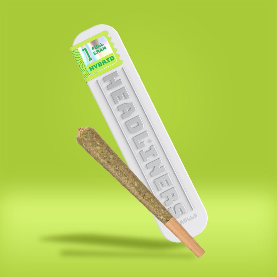 Photograph of product: Headliners | 1g Preroll | Rainbow Guava