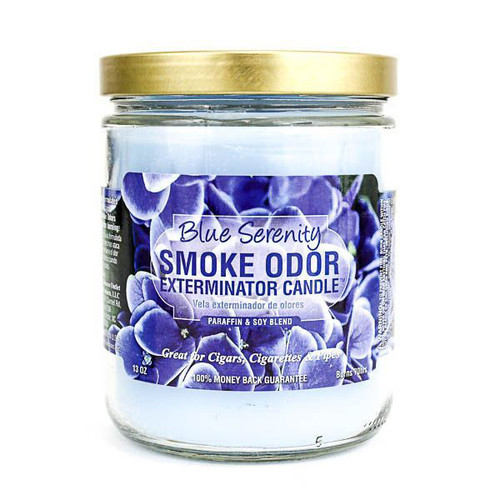 Photograph of product: Smoke Odor Exterminator 13oz Candle - Blue Serenity