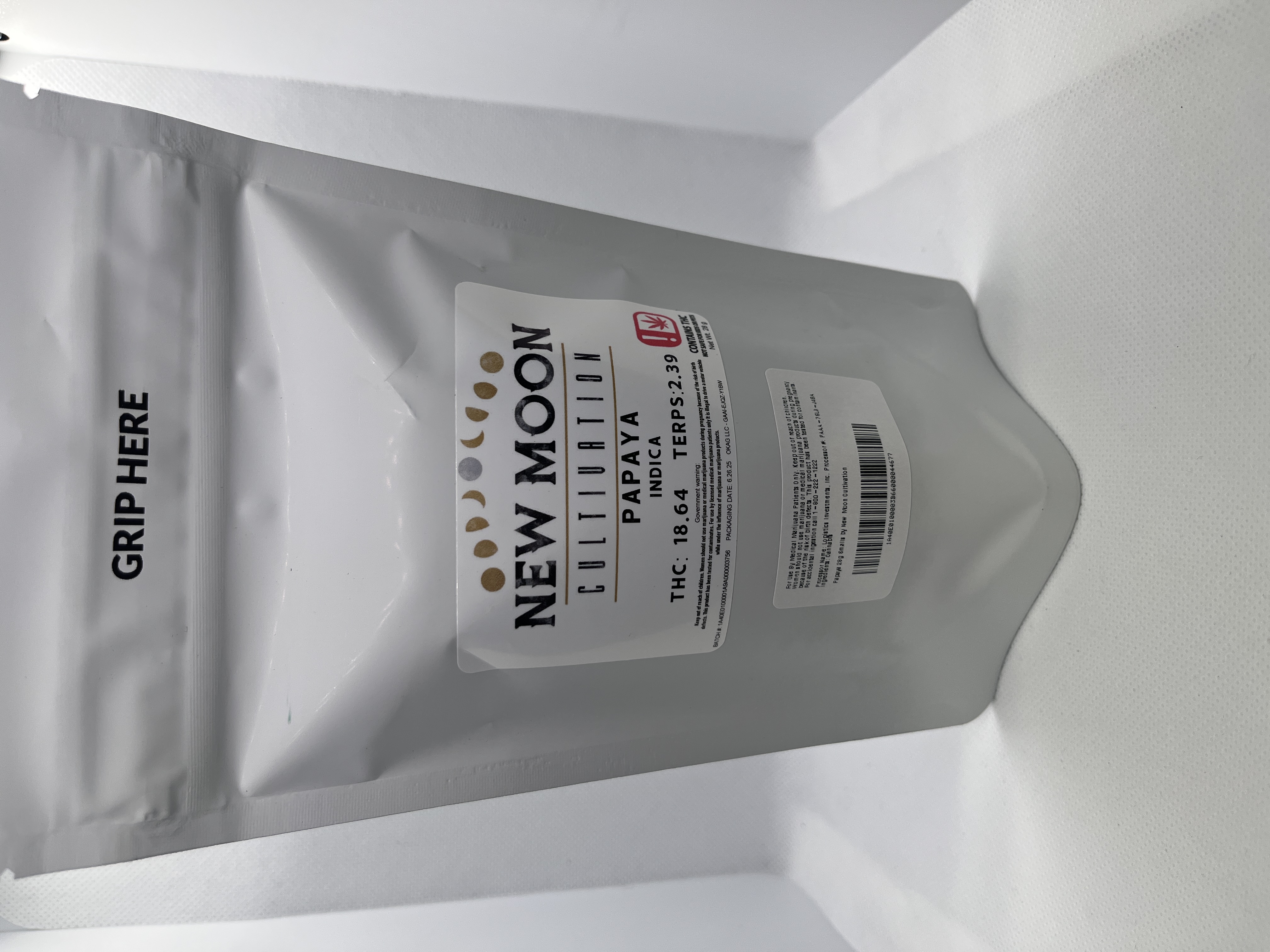 Photograph of product: Papaya Smalls by New Moon Cultivation - 28g