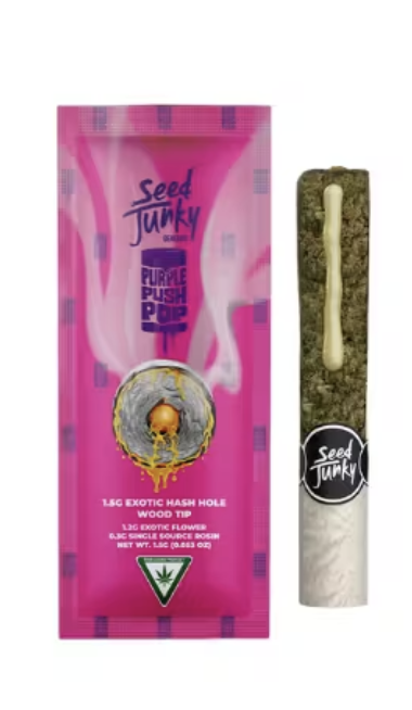 Photograph of product: Seed Junky | Purple Push Pop Infused Donut