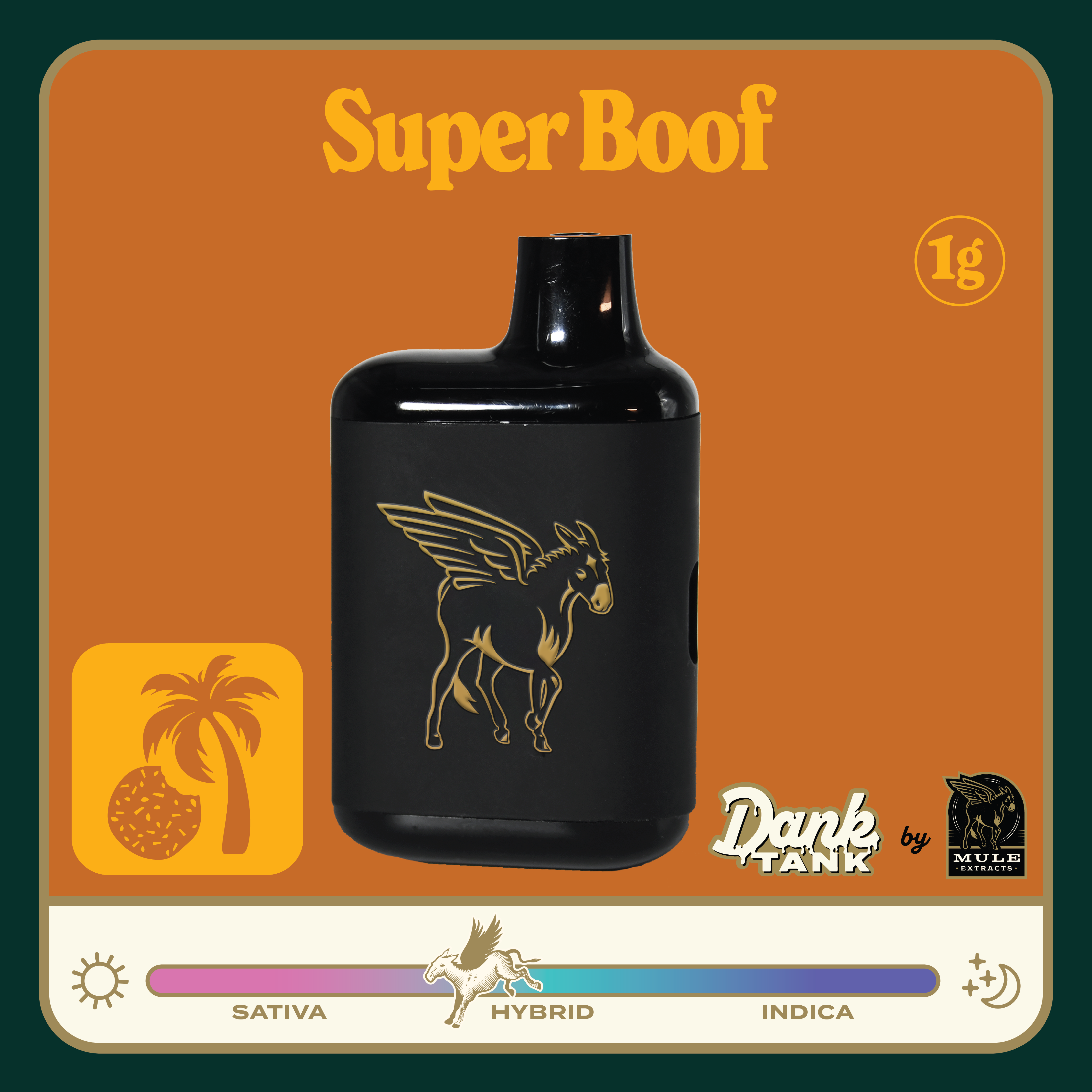 Photograph of product: Mule Extract: Super Boof Live Resin Dank Tank