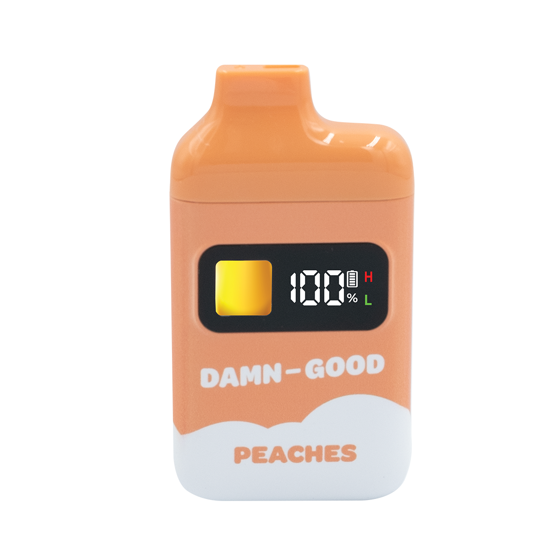 Photograph of product: Damn Good Peaches Disposable 2G