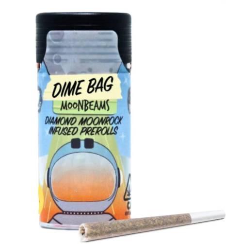 Photograph of product: BLUEBERRY THUNDER FUX .5G MOONBEAMS INFUSED PREROLL 5 PACK