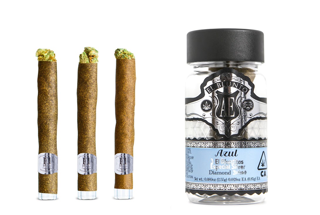Photograph of product: Azul - 2.55g Diamond Infused Bluntito 3pk | El Blunto