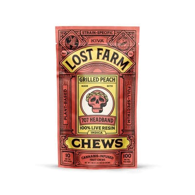 Photograph of product: Grilled Peach Fruit Live Resin Fruit Chews 10 pack