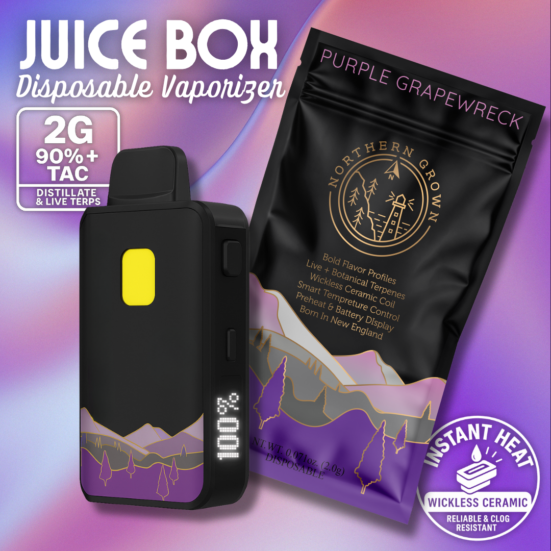 Photograph of product: Northern Grown Juice Box Purple Grapewreck Disposable