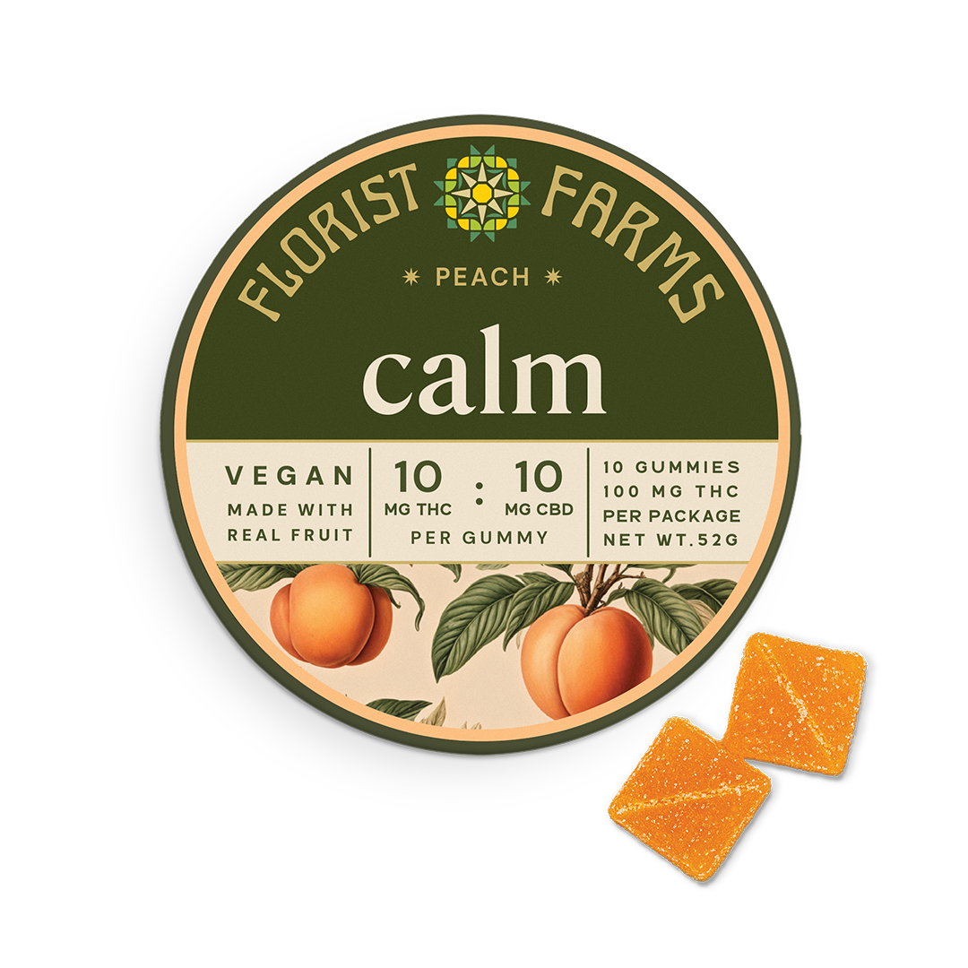 Photograph of Product: Calm | Peach Gummies | 10pk