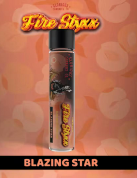 Photograph of product: Simpler Daze Fire Styxx Thca Infused Pre Roll   Blazing Star
