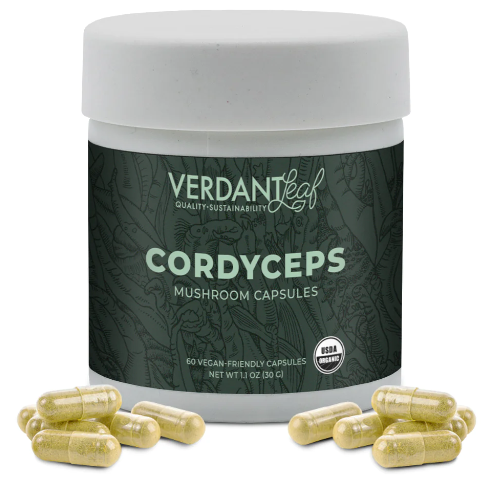 Photograph of product: Cordyceps USDA Organic Mushroom Capsules