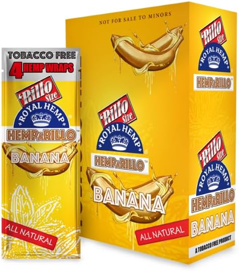 Photograph of product: 4pk Hemparillo Banana Flavored Hemp Wraps