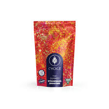 Photograph of product: Choice - 100mg Gummies - Strawnana Smoothie (Hybrid)