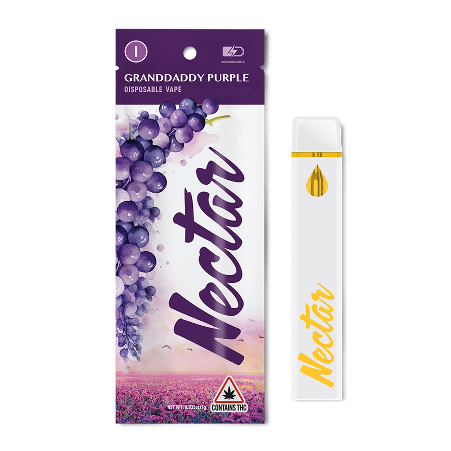 Photograph of product: GrandDaddy Purple (Disposable) | 1g