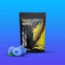 Photograph of product: MKX Blue Razz Gummies Extra Strength