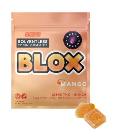 Photograph of product: BLOX / SROS Gummies / 20mg / Mango