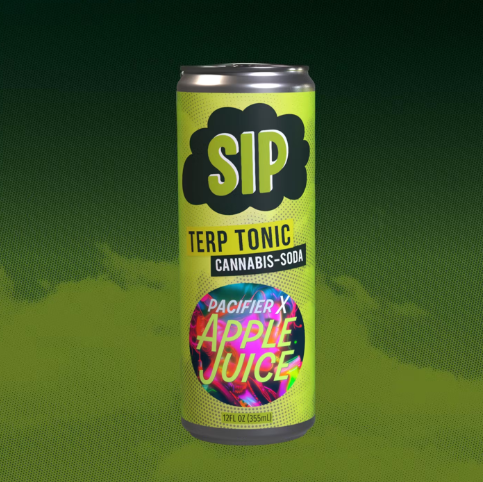 Photograph of product: SIP - Pacifier x Apple Juice Terp Tonic Soda (5mg) Beverage