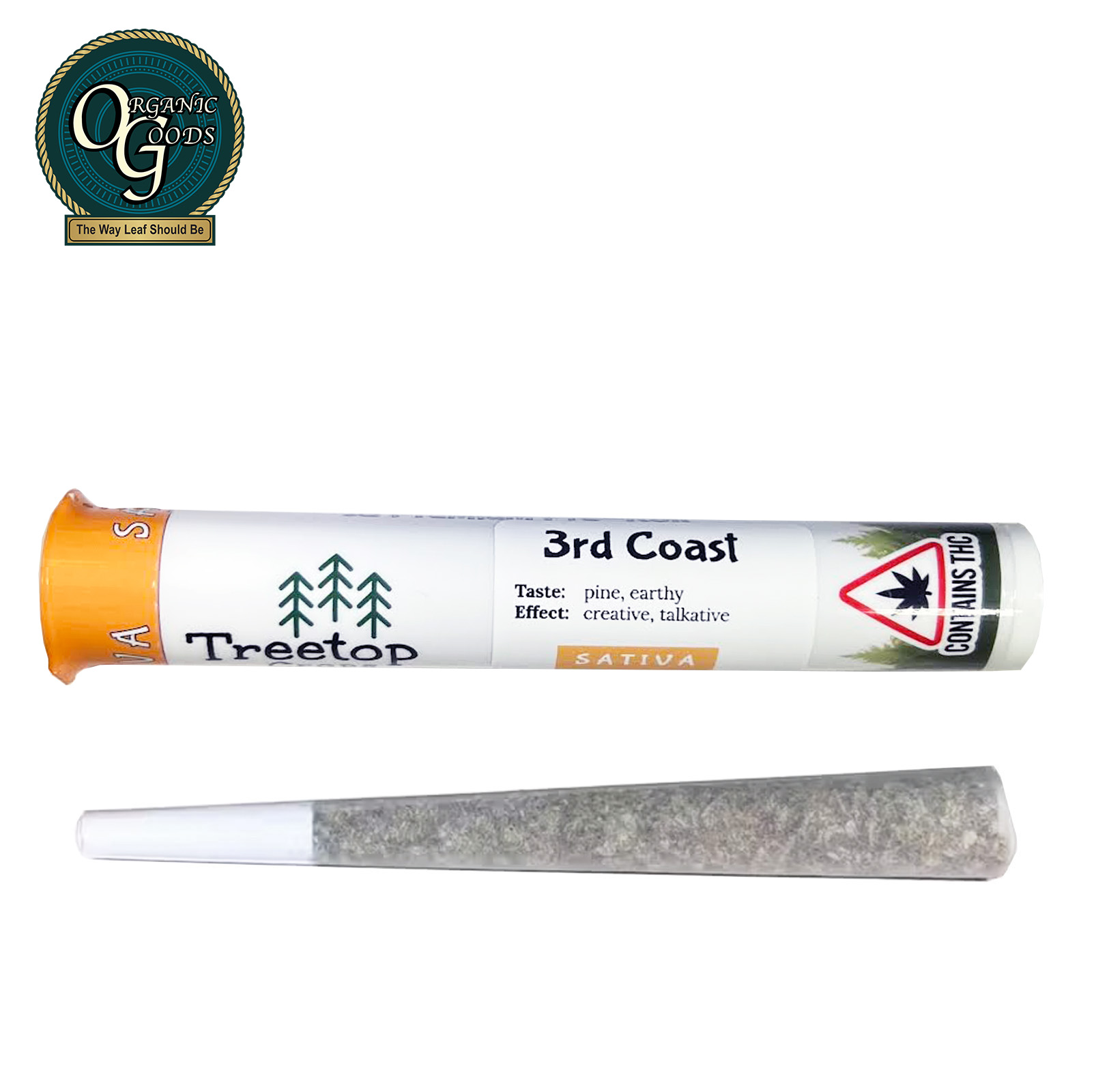 Photograph of product: Treetop Crops Pre-Roll 3rd Coast 1 G