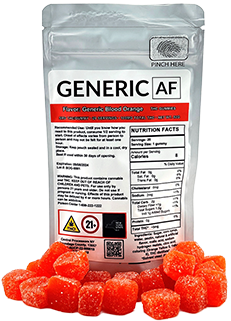 Photograph of Product: Generic AF - Blood Orange - 20ct Gummies