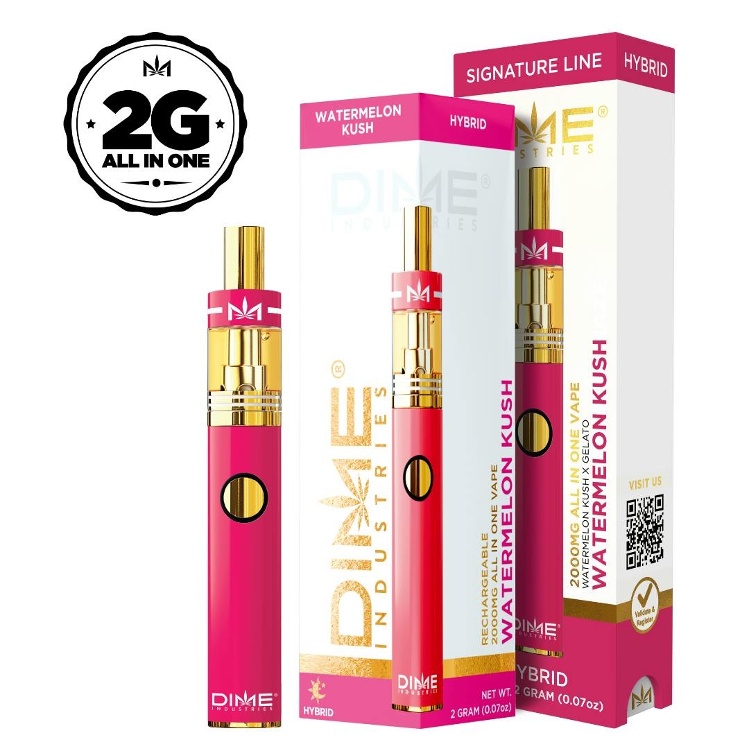 Photograph of product: Dime | Watermelon Kush Hybrid Disposable | 2g