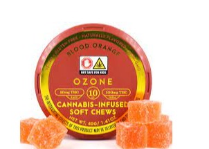 Photograph of product: Ozone | Blood Orange | Soft Chew | 100mg