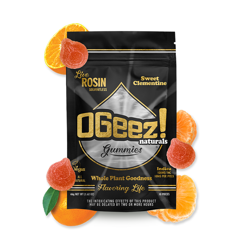 Photograph of product: Sweet Clementine | Gummies | Vegan | Live Rosin | 100MG