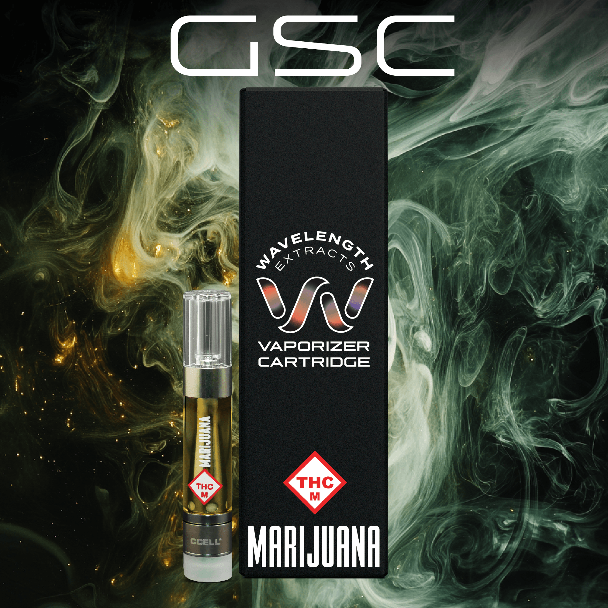 Photograph of product: WAVELENGTH - CART DISTILLATE - 1G - GSC - HYBRID