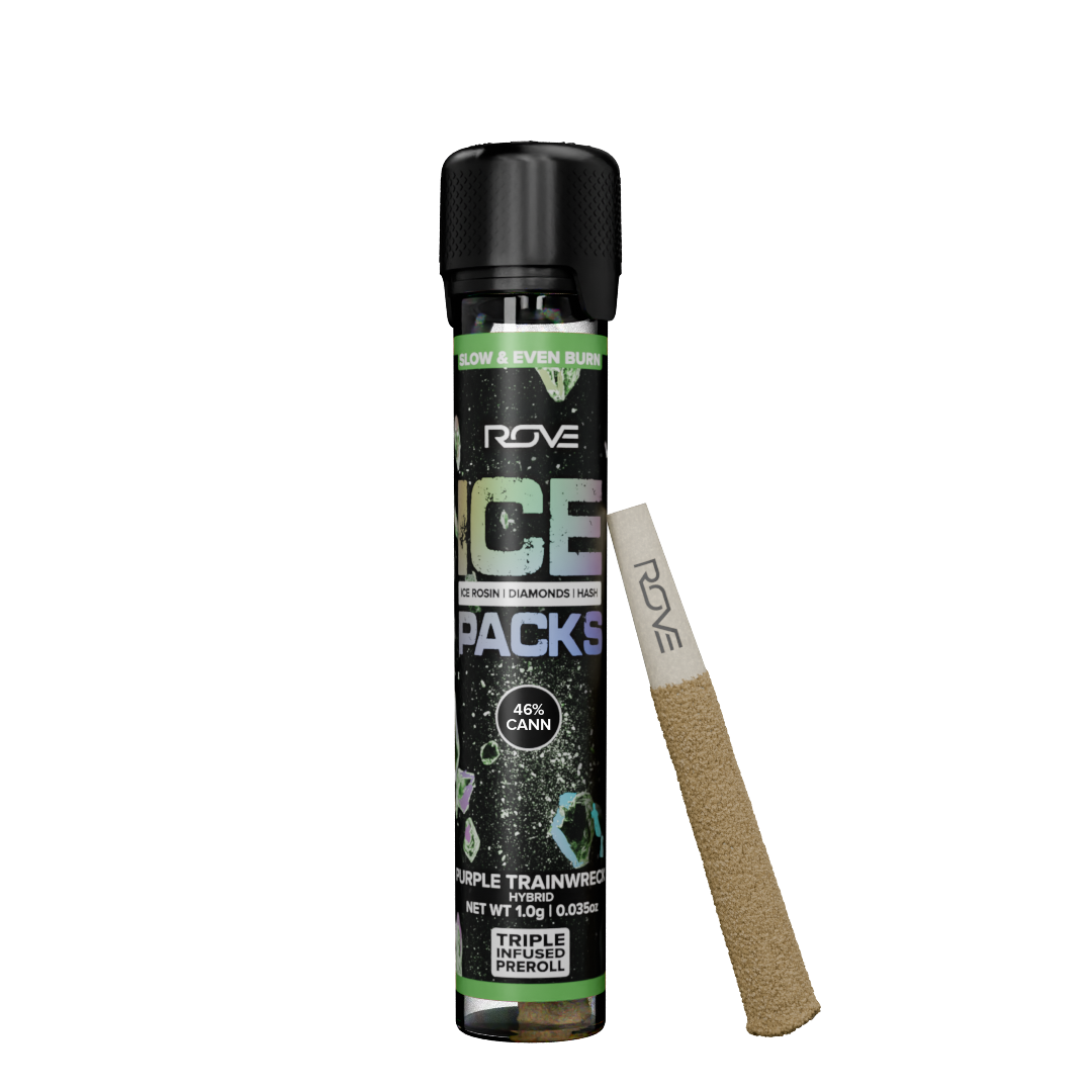 Photograph of product: Rove Purple Trainwreck (H) Infused Pre-Roll 1g