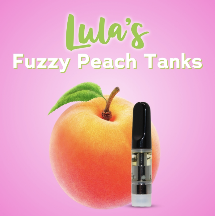Photograph of product: LULA'S FUZZY PEACH CARTRIDGE .5G