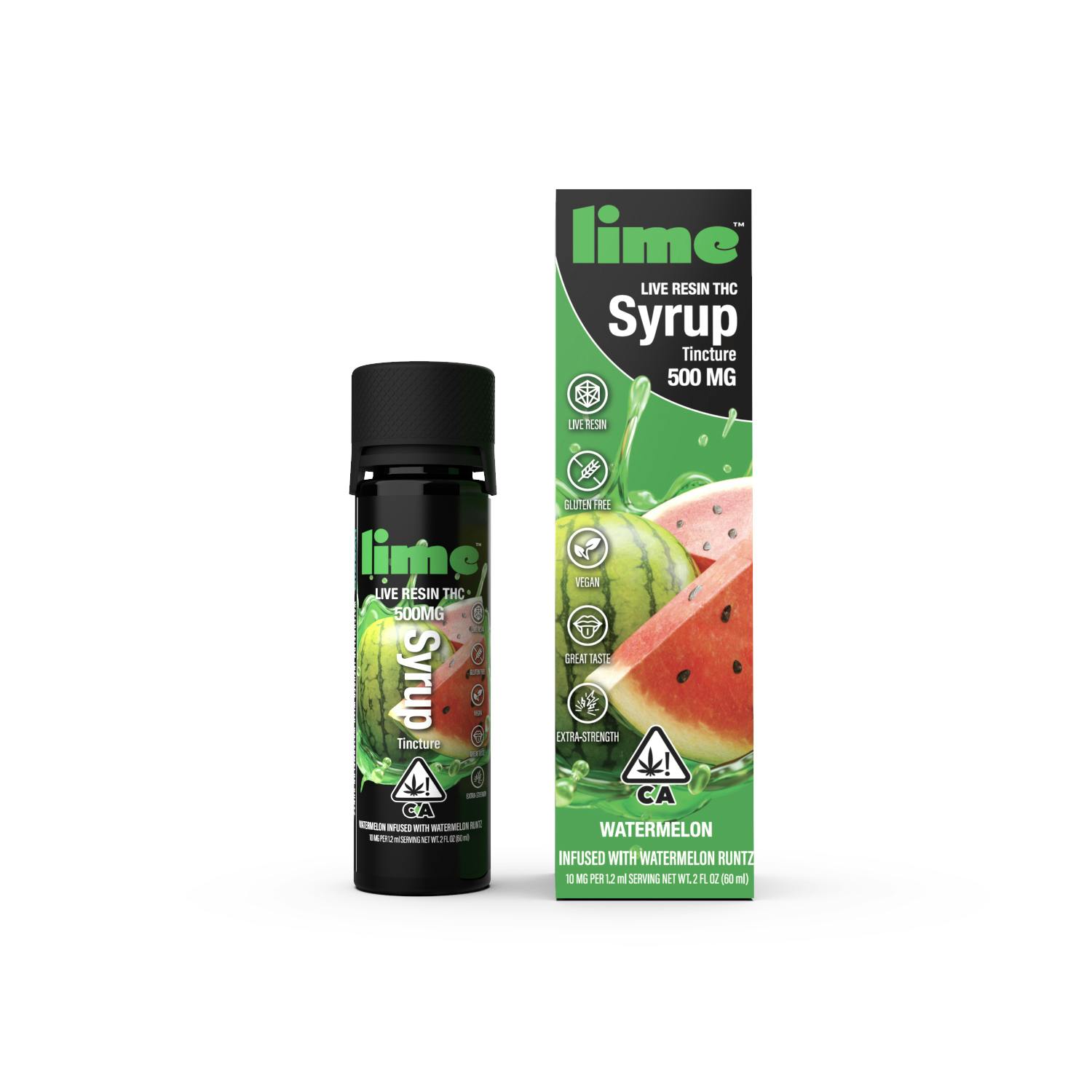 Photograph of product: 500mg Live Resin TH-oui Syrup Tincture | Watermelon