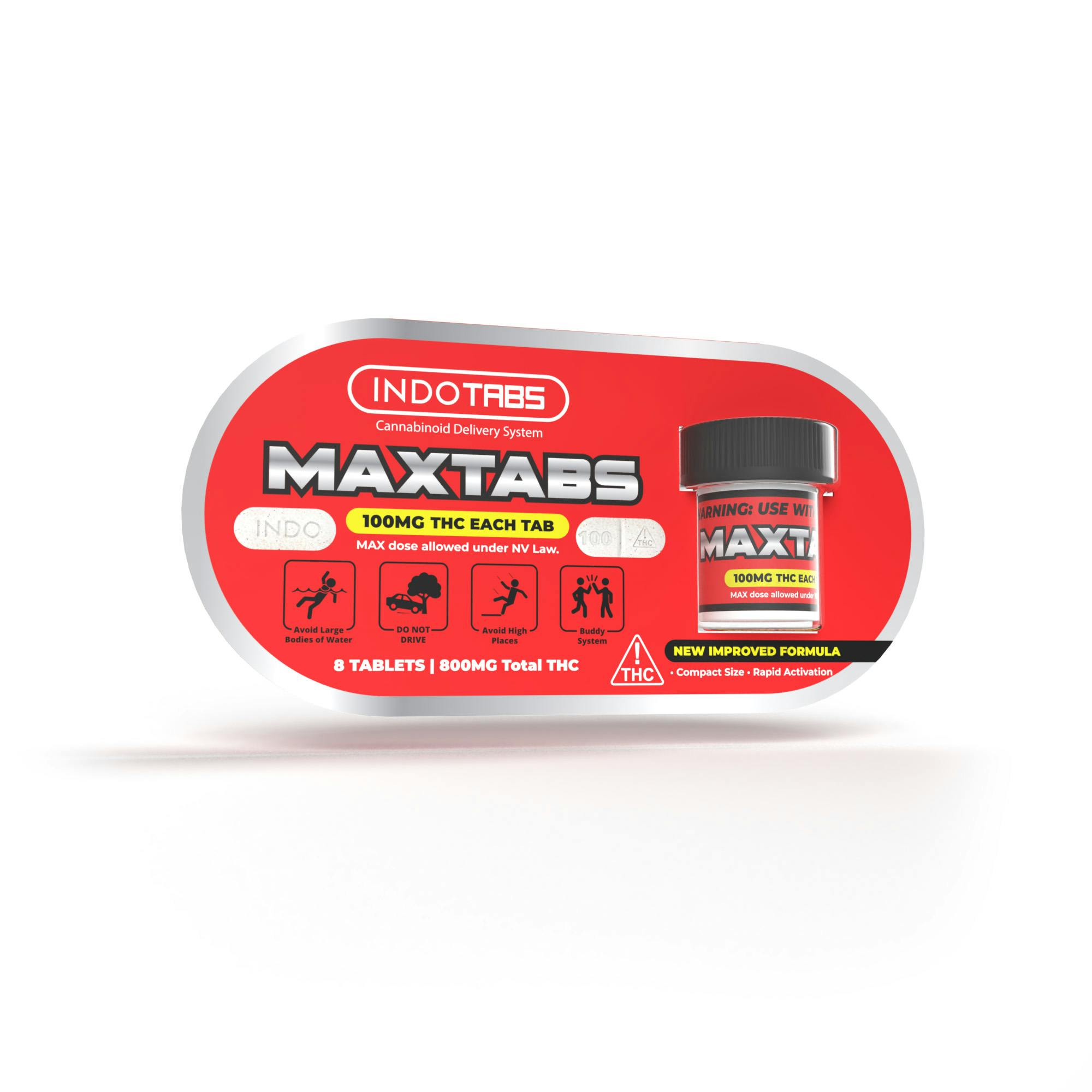 Photograph of Product: MAXTABS Unflavored Capsules 800mg (8-Pack | 100mg Each)