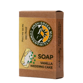 Photograph of product: Vanilla Wedding Cake CBD Soap