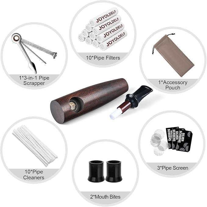 Photograph of product: Joyoldelf Ebony Hand Pipe