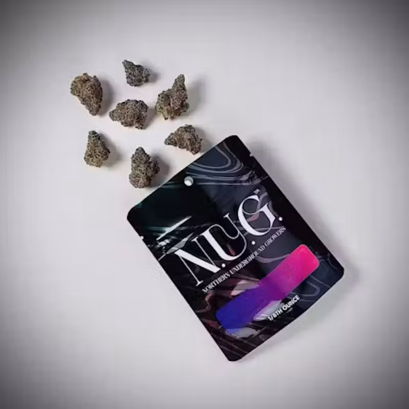 Photograph of product: N.U.G. - Prepacked Flower - (3.5g) - **GRAPE Z**