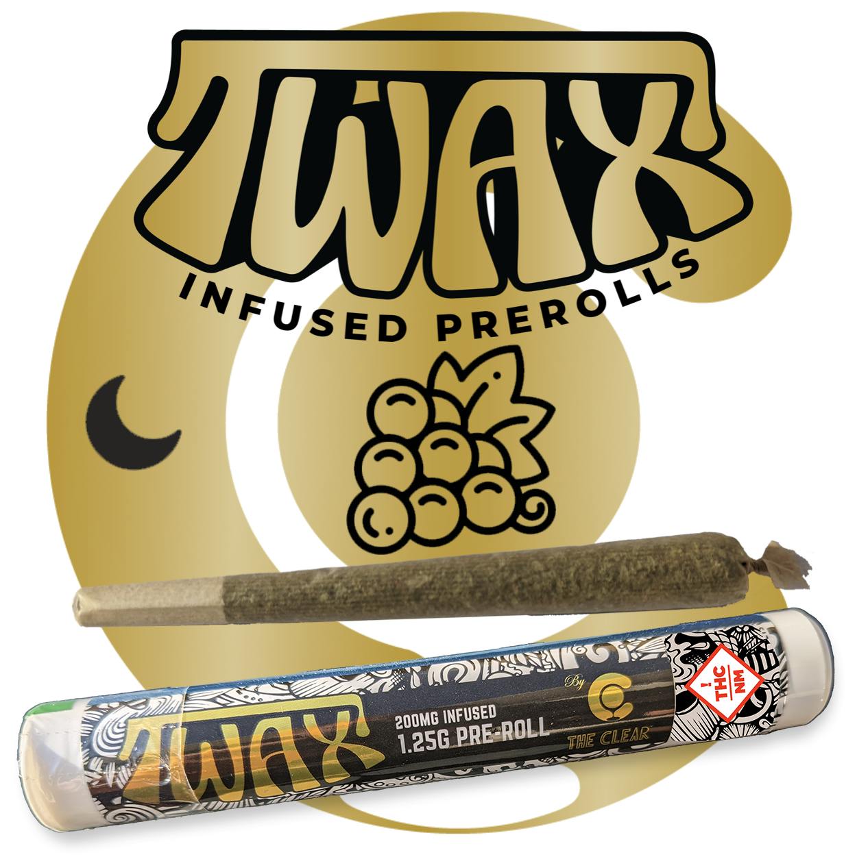 Photograph of product: Twax Grapevine Infused Pre Roll