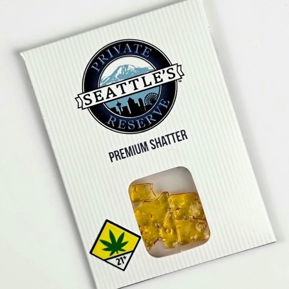 Photograph of product: Moon Pie Live Resin Shatter Seattle Private Reserve