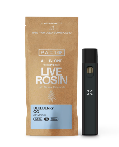 Photograph of product: BLUEBERRY OG 1G LIVE ROSIN ALL IN ONE VAPE