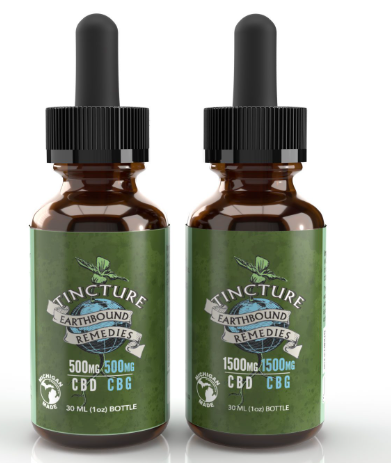 Photograph of product: Earthbound Remedies: CBD:CBG 1500MG Tincture