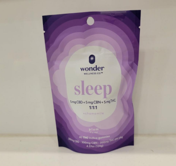 Photograph of Product: Wonder Gummy 200mg 1:1:1 Sleep 40pk