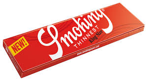 Photograph of product: Smoking Papers | Smokng Thinnest Red King Size 110mm 33pk