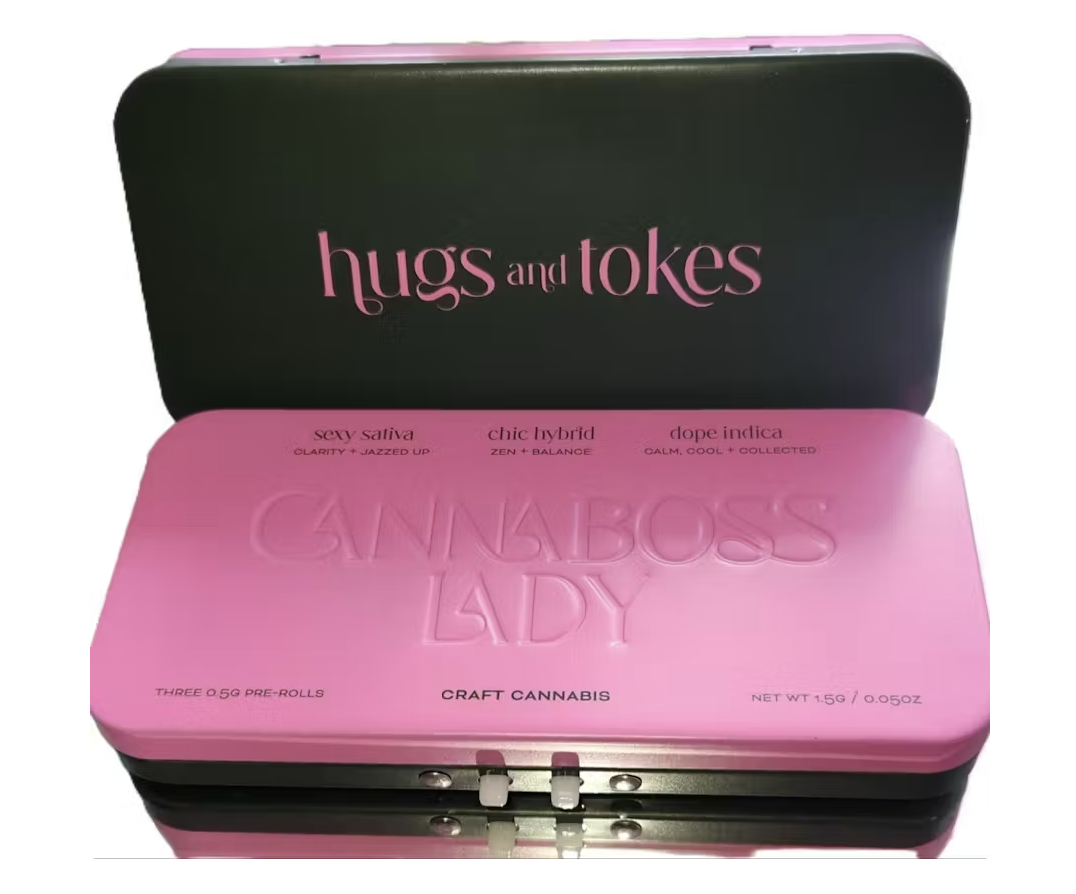 Photograph of product: North Lake Supply l Cannaboss Lady Pre-Roll l Variety 3pk l 1.5g