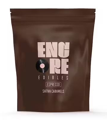 Photograph of product: Encore - Espresso Caramels Oui'd 100mg 10pk