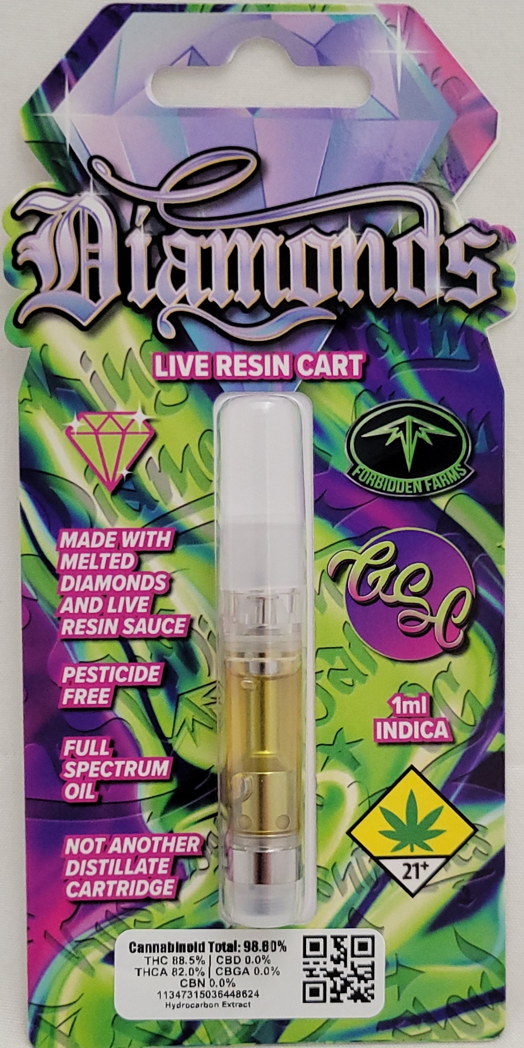 Photograph of product: G.S.C "Live Resin" | 1g