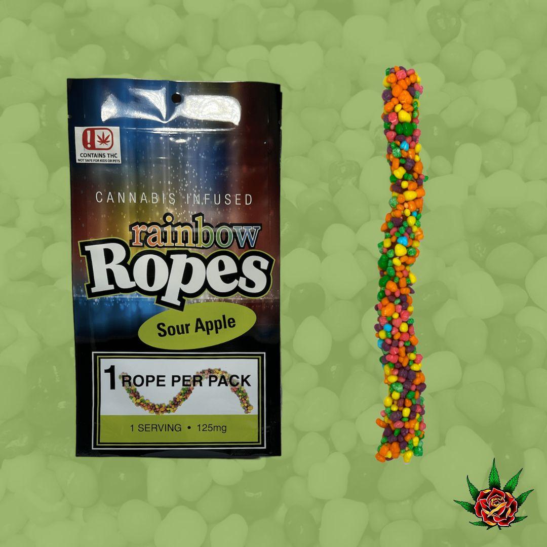 Photograph of Product: Eden Rose-125mg Gummy-Rainbow Rope-Sour Apple